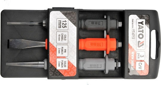 Yato YT-4713 Σετ Εργαλεία Χειρός Κοπίδι -Ζουμπάδες 3τμχ