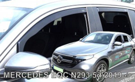 Heko Σετ Ανεμοθραύστες Αυτοκινήτου Μπροστινοί και Πίσω Σκούρο Φιμέ για Mercedes-Benz EQC 4τμχ