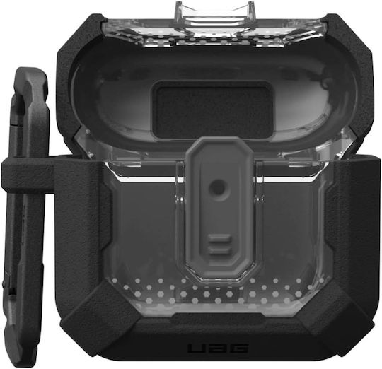 UAG Plasma Case Silicone with Hook in Black color for Apple AirPods 4