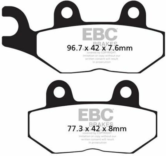 EBC Τακάκια Μοτοσυκλέτας Εμπρός για Triumph Bonneville / Trident