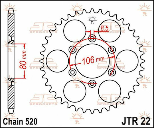 JT Sprockets Hinteres Ritzel