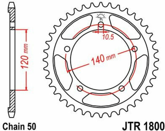 JT Sprockets Rear Sprocket for Suzuki GSX-R 1000