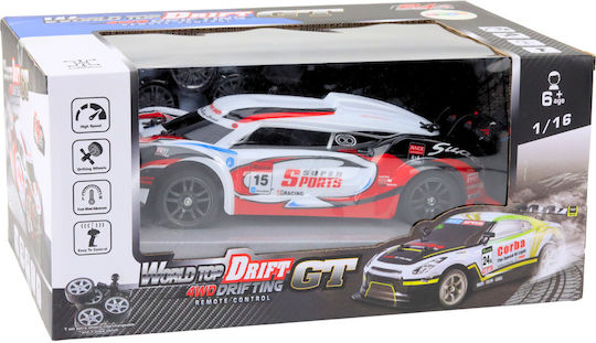 Lean Toys Teleghidat Mașină Drift Alb