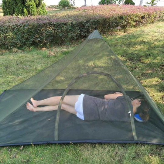 Single Camping Mosquitos Nest Black 220x120x100cm