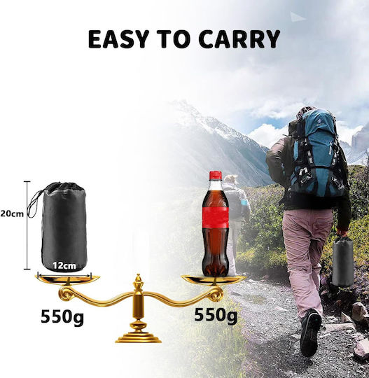 Single Camping Mosquitos Nest Black 220x120x100cm