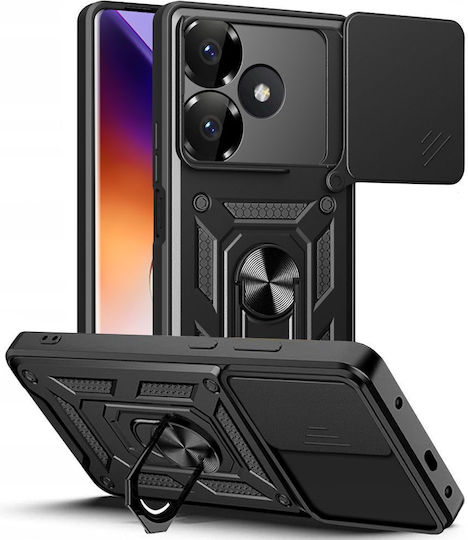Tech-Protect Camshield Pro Задна корица Силикон / Пластмаса Черен (Moto G55)