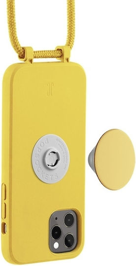 Just Elegance PopGrip Back Cover Silicone Yellow (iPhone 11 Pro)