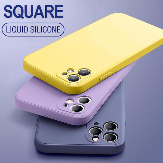 Bodycell Square Liquid Задна корица Силикон Светлосиньо (Realme 7i)