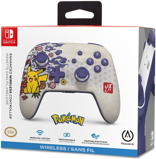 PowerA Enhanced Ασύρματο Gamepad για Switch Πολύχρωμο