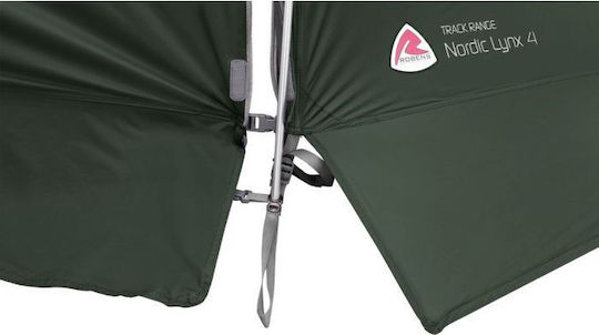 Robens Nordic Lynx 4 Σκηνή Camping Τούνελ Πράσινη 3 Εποχών για 4 Άτομα 230x415x125εκ.