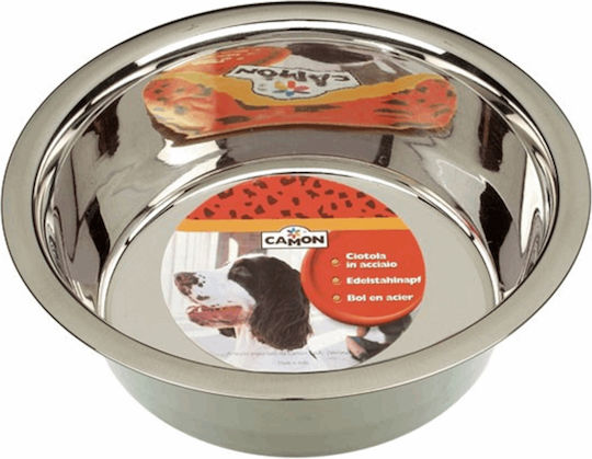 Camon Stainless Steel Bowl Food & Water for Dog 250ml in Silver Color