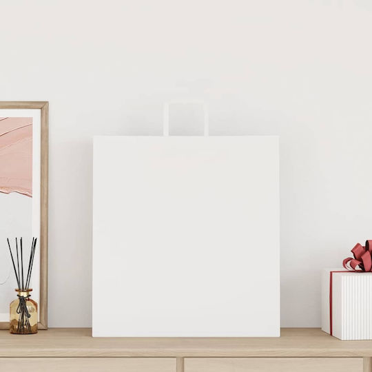 vidaXL Paper Bag for Gift White 45x48x17cm. 250pcs