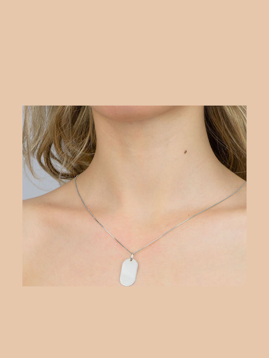 Kiriakos Gofas Charm Ausweis aus Weißgold 14K