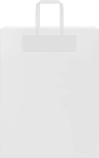 vidaXL Χάρτινη Τσάντα για Δώρο Λευκή 32x42x12εκ. 250τμχ
