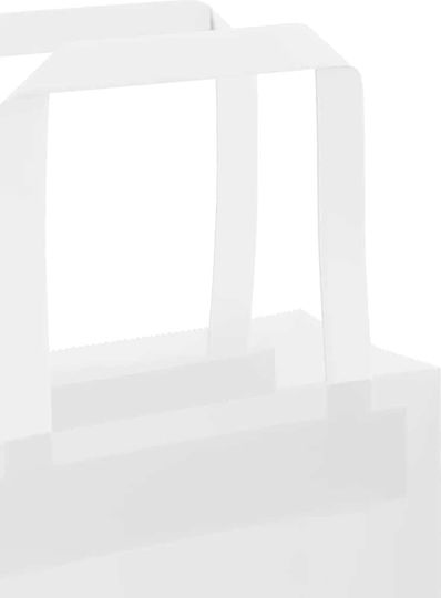vidaXL Paper Bag for Gift White 32x28x22cm. 250pcs