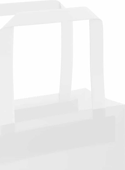 vidaXL Χάρτινη Τσάντα για Δώρο Λευκή 32x28x22εκ. 50τμχ