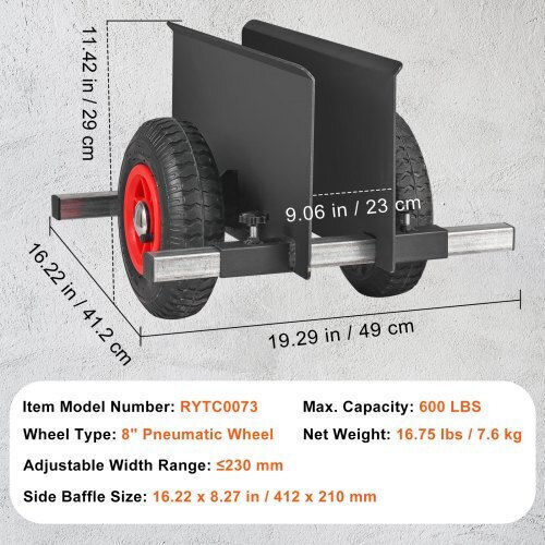 Vevor Καρότσι Μεταφοράς για Φορτίο Βάρους έως 600kg