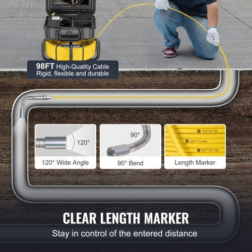 Vevor Endoscope Camera with 30m Cable