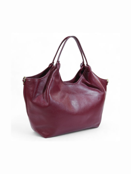 Passaggio Leather Leather Women's Bag Shoulder Burgundy