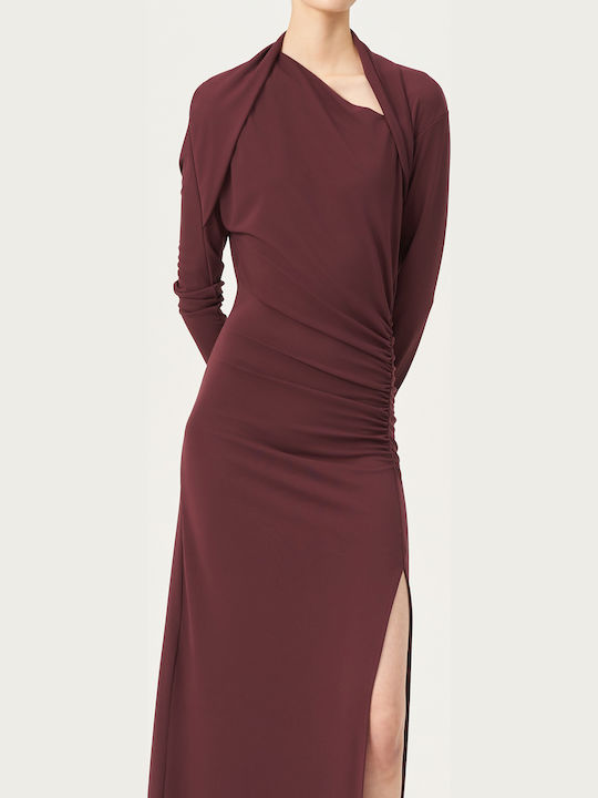 Maxi Φόρεμα για Γάμο / Βάπτιση Bordeaux