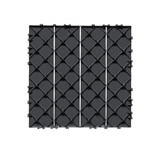 Vevor Terrassendiele für Gartenboden aus Kunststoff 30.48x30.48cm 10Stück