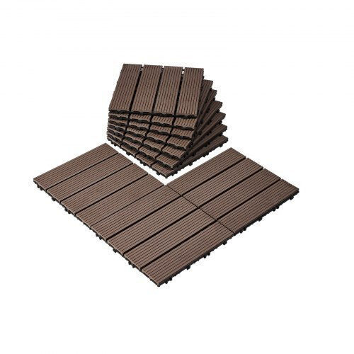 Vevor Πλακάκι για Δάπεδο Κήπου από Πλαστικό 30.48x30.48εκ. 27τμχ