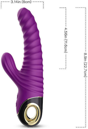 Multifunctional Bunny Vibrator 22cm 2x9 Modes