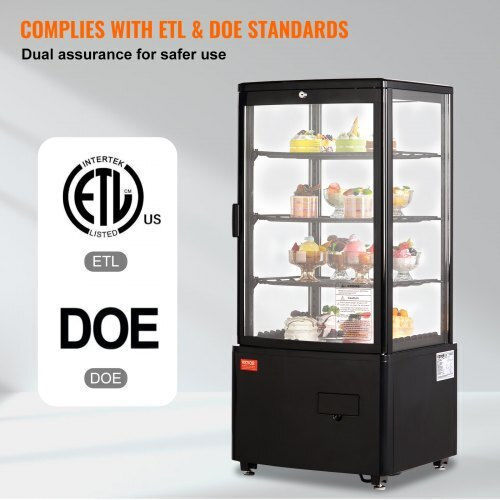 Vevor Vitrină de Congelare cu Capacitate 85lt 44.7x43x96.5cm