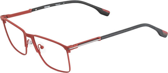 Woodys Barcelona Men's Metal Prescription Eyeglass Frame in Red Acosta 04