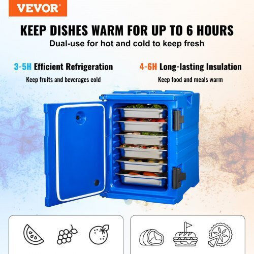 Изолиран преносим контейнер за храна Vevor 90L Catering Spbwxlslldpe2zz3jv0