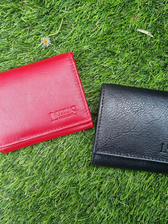 Leather Men's Wallet Classic Red
