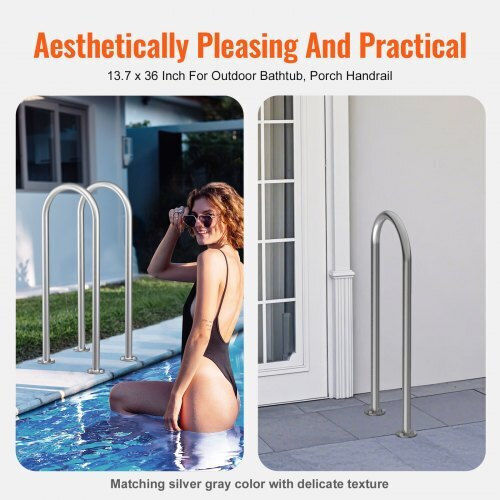 Vevor Pool Handle made of Aluminum 36x13cm Gray