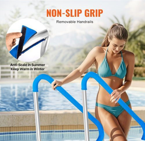 Vevor Pool Handle made of Stainless Steel 121.92x91.44cm White