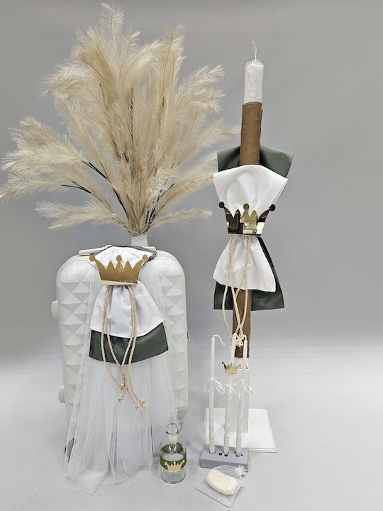 Baptism Set for Boy Crown Outfit Carousel 10pcs Pc-210