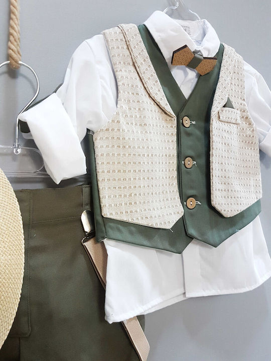 Baptism Set for Boy Safari Outfit Carousel 10pcs Pk-349