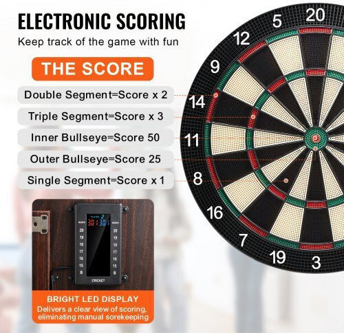 Vevor Dartboard Cabinet Set Easy Assembly Accessories Dztzzxb00000fq0dmv9