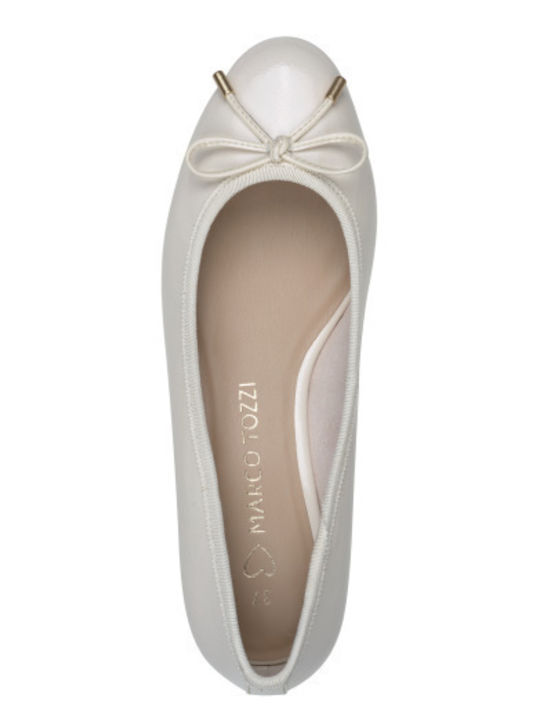 Anatomic Patent Leather White Heels