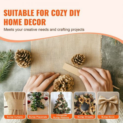 Vevor Плат за Декорация Burlap 14x150бр Бежов