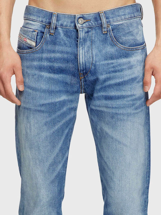2019 D-strukt Ανδρικό Παντελόνι Τζιν με Slim Εφαρμογή Medium Aged Denim