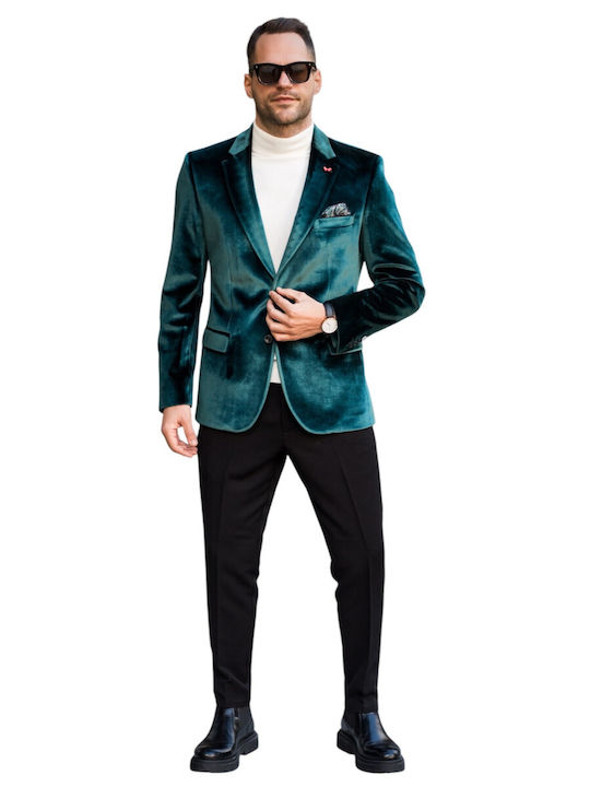 Dezign Men's Winter Suit Jacket Green