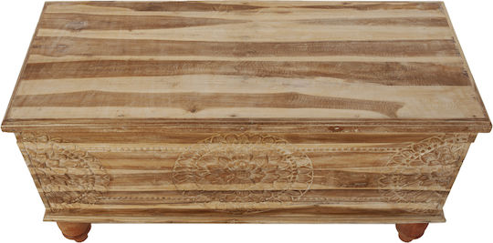Artekko Dekorative Truhe Hölzernes Braun 120x50x64cm