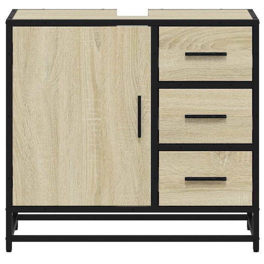 vidaXL Πάγκος χωρίς Νιπτήρα Μ65xΒ33xΥ60cm Sonoma Δρυς
