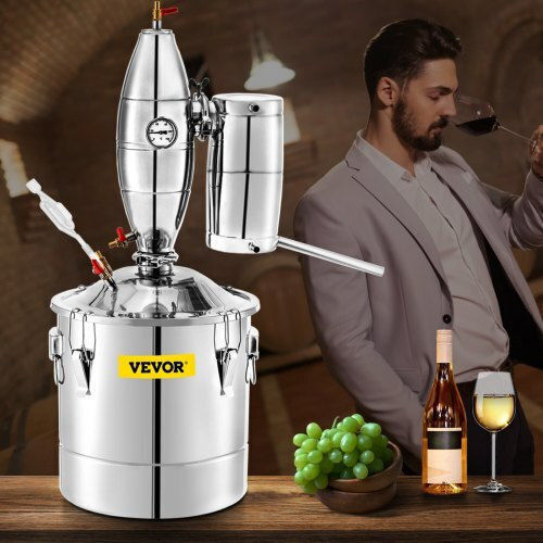 Vevor Distiller 30L Thermometer Pump Wine Whiskey Ngzlqo30l220vqvqzv2