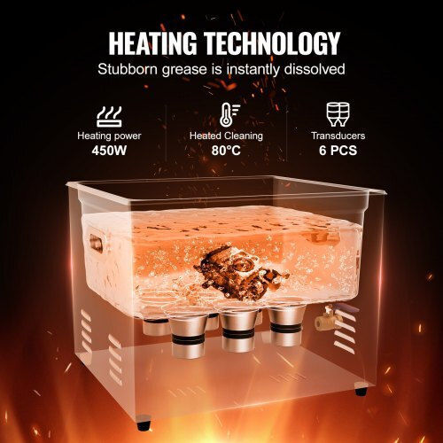 Vevor Ultrasonic Cleaner 15lt with Digital Timer