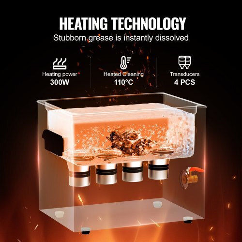 Vevor Ultrasonic Cleaner 10lt with Digital Timer