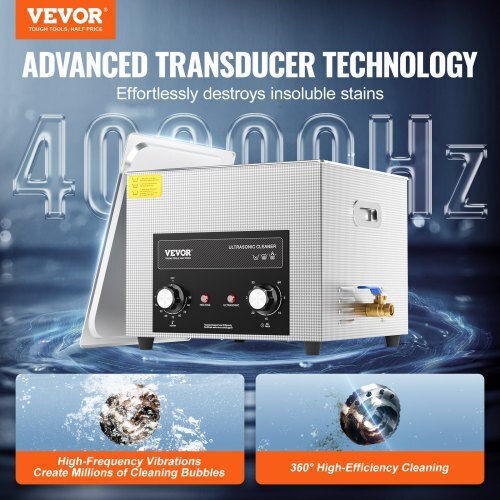 Vevor Ultrasonic Cleaner 15lt with Digital Timer