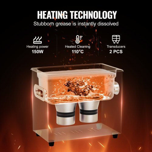 Vevor Ultrasonic Cleaner 3lt