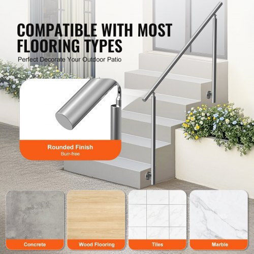 Vevor 59 Handrails Outdoor Stairs Side Support Bxgslzfs150cqri7ov0
