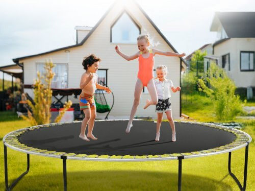 Vevor Trampoline Replacement Mat Frame 15ft 96 V-rings Springs 6.5" Yxbctd15yc96wj2g2v0