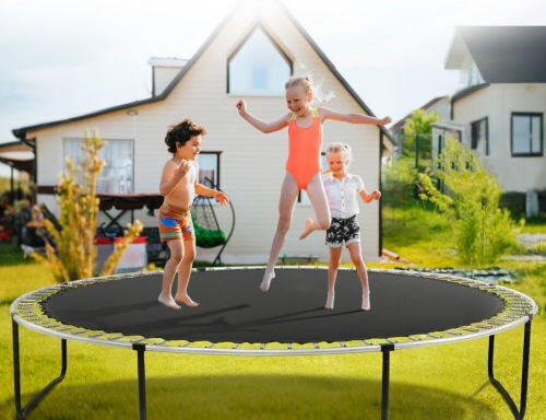 Vevor Replacement Trampoline Mat Frame 14ft 72 V-rings Springs 5.5" Yxbctd14yc72djpycv0